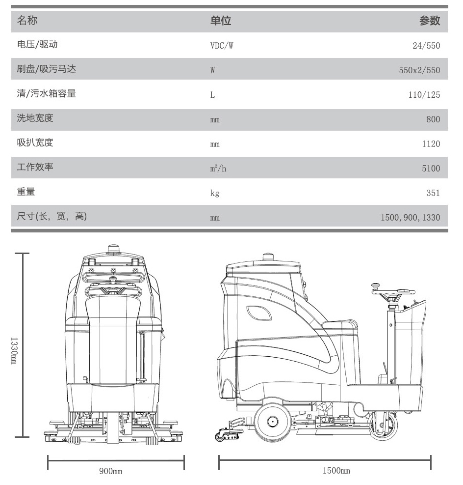 GM110BT85高美驾驶式洗地机|驾驶式洗地车规格参数.jpg